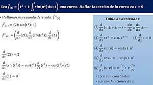 torsi�n de una curva - ejercicio 1