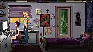 Does The Landlord Dare Seduce Jenny, Touching Her Breasts And Ass?