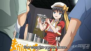 Nobody notices me masturbating her in public hentai