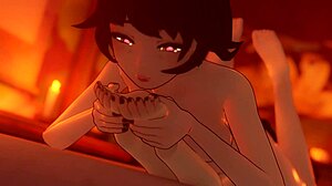 Does Kali Worship Blake's Nude Feet?