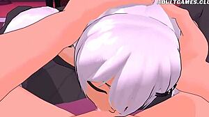 Kibirli Anime Kızdan Sakso Hakimiyeti