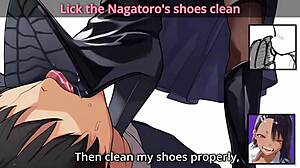 Spending the day with nagatoro in femdom cage