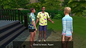 sims4 - weekend at mikes and his dad - part 1