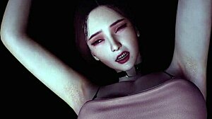 Sexy Asian Girl Victory Standing Fuck