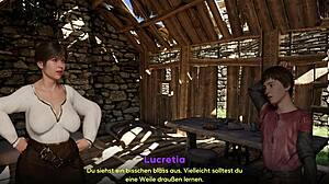 gameplay corruption town visual novel first day as barmaid 😊