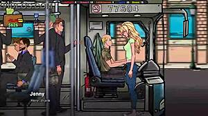 Does The Landlord Dare Seduce Jenny, Touching Her Breasts And Ass?