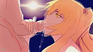 Fischl Sucking Big Cocks In This Hentai Animation 😈