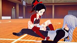 Cheerleader Maria Fucks Guy Hard in the Gym!