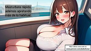joi hentai fantasy of jerking off on the bus next to a naughty girl with detailed instructions