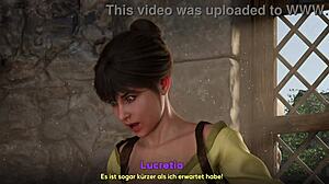 gameplay corruption town visual novel first day as barmaid 😊