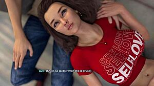 In MY BIMBO DREAM 08, the STEPMOM wears SEE THROUGH clothes AT WORK, teasing everyone