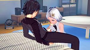 Wow! Idol girl sophie performs blowjob and fucking with guy before big show in 3d hentai group