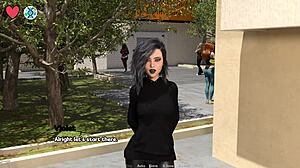 Romantic date night with goth college girl at elmwood university 23