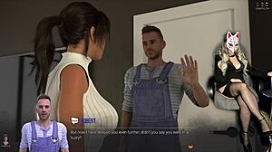 Naughty Lara undresses in episode 26