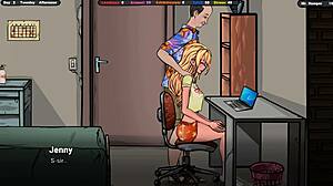 Landlord Cums On Jenny's Ass