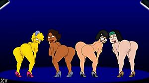 i remember rule 34 lisa simpson tina belcher amy wong dancing together in that fun animation