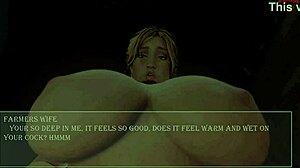 Farmers wife rides big black cock in cowgirl position