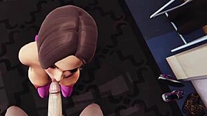 Hey, this milf with big tits licks dick, strokes handjob, deepthroats, and cums in mouth 😈