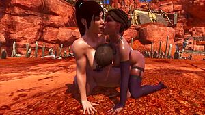 two lesbians fuck a young 18+ male afterwards one gets to be fucked by a monster size cock shey and maya 3d porn wild life