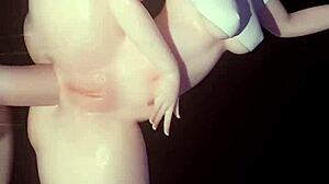 sexy goth widowmaker dancing bald pussy d va fucking big breast slut thigh fucking compilation
