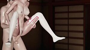 hot anime girl iris in rule34 animation gets anal piledriver sex with pov tied hands tight pussy side sex reverse standing sex and close-up creampie