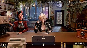 She Grabbed the Barista's Dick and Began to Dominate Him