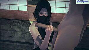 Ninja girl completes secret sex mission in 3d hentai