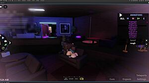 Young Girl Pays Boyfriend's Debts with Blowjob and Dancing in Roblox Ep1