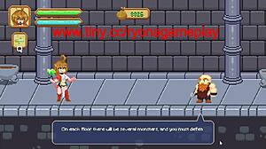 Cute female warrior has sex with men in pleasure climb new hentai game video