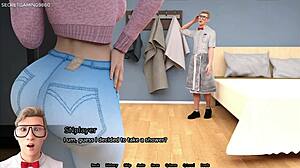 Sexbot Delivers Sticky Facial To Gorgeous Stepmom