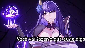 RAIDEN SHUNOG - GENSHIN IMPACT FEMDOM FOOTJOB MULTIPLOS FINAIS