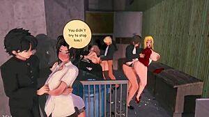 Sexy hentai girl performs explicit acts in video 033