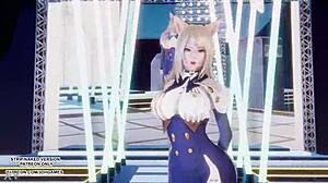 mmd t-ara - so crazy ahri hot kpop dance league of legends uncensored hentai
