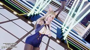 mmd t-ara - so crazy ahri hot kpop dance league of legends uncensored hentai