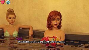 Elmwood University 12 - Brunette Cheerleader Loves To Dirty Talk Into My Ear She Thanked Me For Fucking Her In The Hot Tub