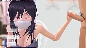 Mitsuhime's Intense Hidden Blowjob During Live Stream