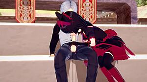 Rory mercury intensely sucks guy's cock outdoors leading to creampie fuck