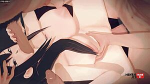 Mina ashiro in orgy sucks and jerks two dicks while fucked