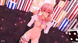 Candy Girl Exercises With Intense Hentai Moves