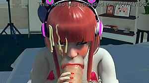 the rude stepdaughter gives vacuum blowjob to indecent stepfather