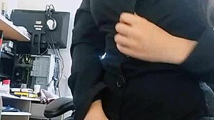 Just a Skinny Student Masturbation While Watching Hentai