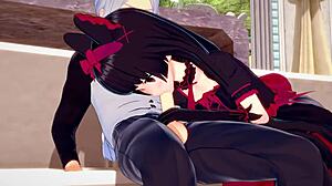 Rory mercury intensely sucks guy's cock outdoors leading to creampie fuck