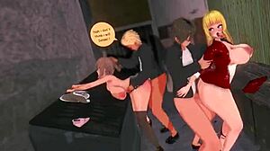 Sexy hentai girl performs explicit acts in video 033