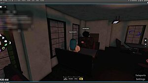 Young Girl Pays Boyfriend's Debts with Blowjob and Dancing in Roblox Ep1