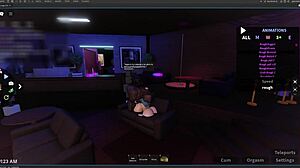 Young Girl Pays Boyfriend's Debts with Blowjob and Dancing in Roblox Ep1