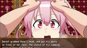 Succubus Runa Explores Erotic Dungeon with Blowjob and Creampie