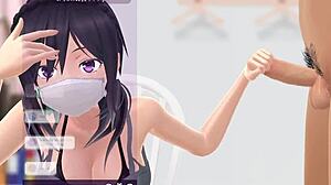 Mitsuhime's Intense Hidden Blowjob During Live Stream