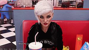 Being A Dik 147 - Having A Romantic Date With Alt Girl Quinn And Kissing Her In The Rain