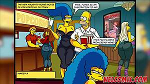 Naughtiness at the Movies Simpsons Porn Comics Big Ass Tits