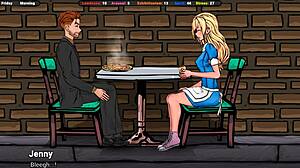 Slutty Masseur Excites Jenny's Pussy And Makes It Wet